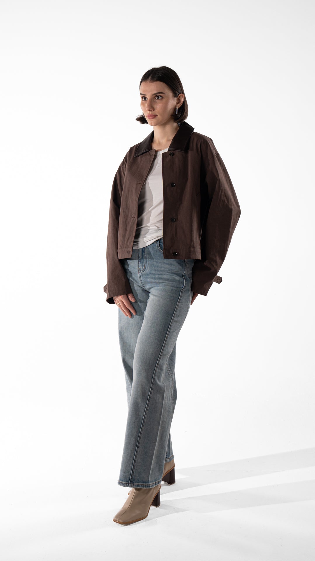 Cropped Cotton Jacket