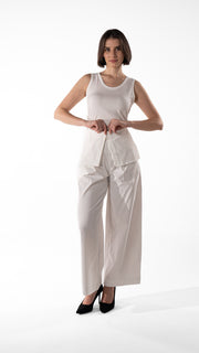 Soft Cotton Wide Pants