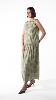 Printed Cotton Maxi Dress