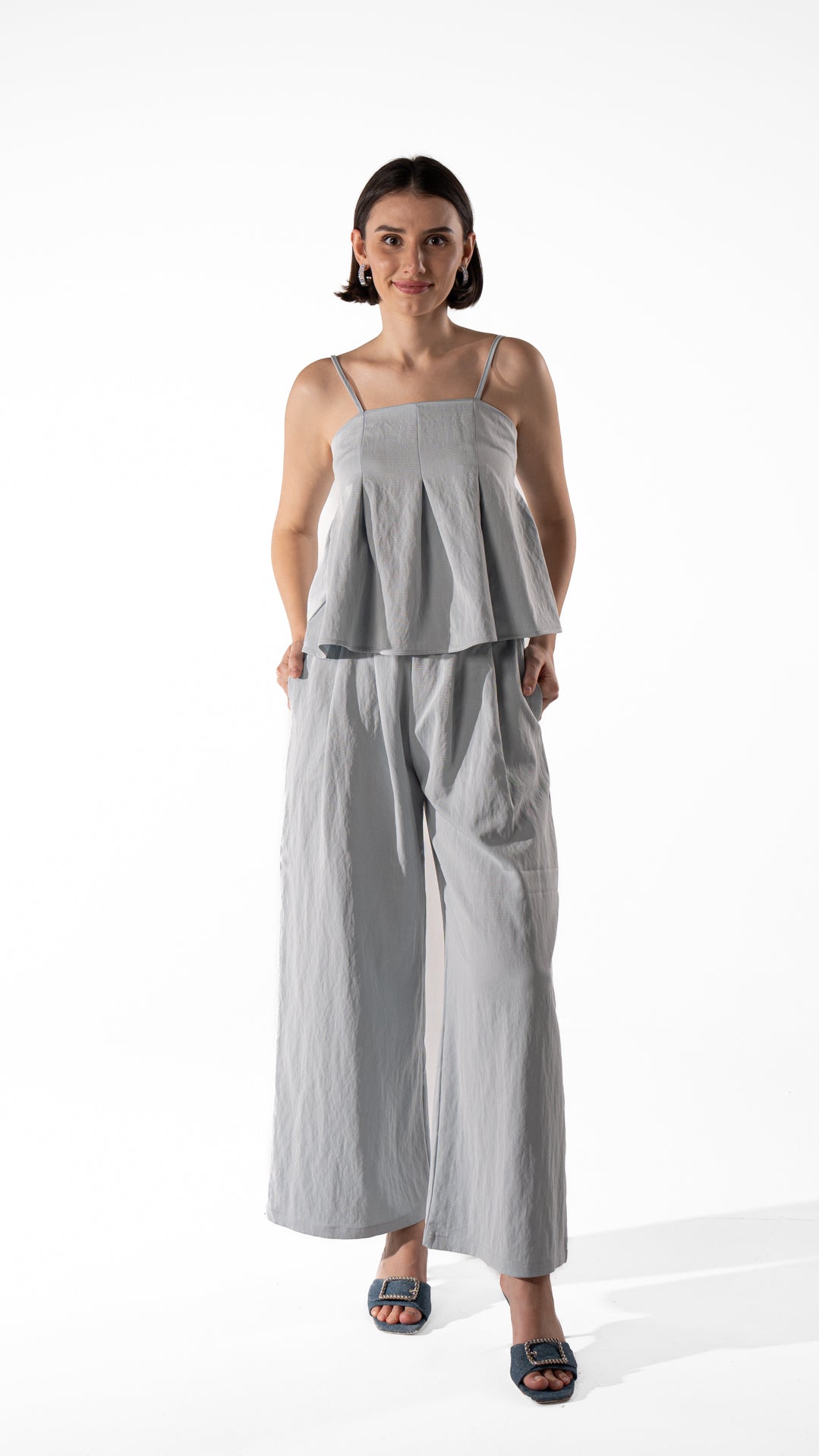 Pleated Camisole Set