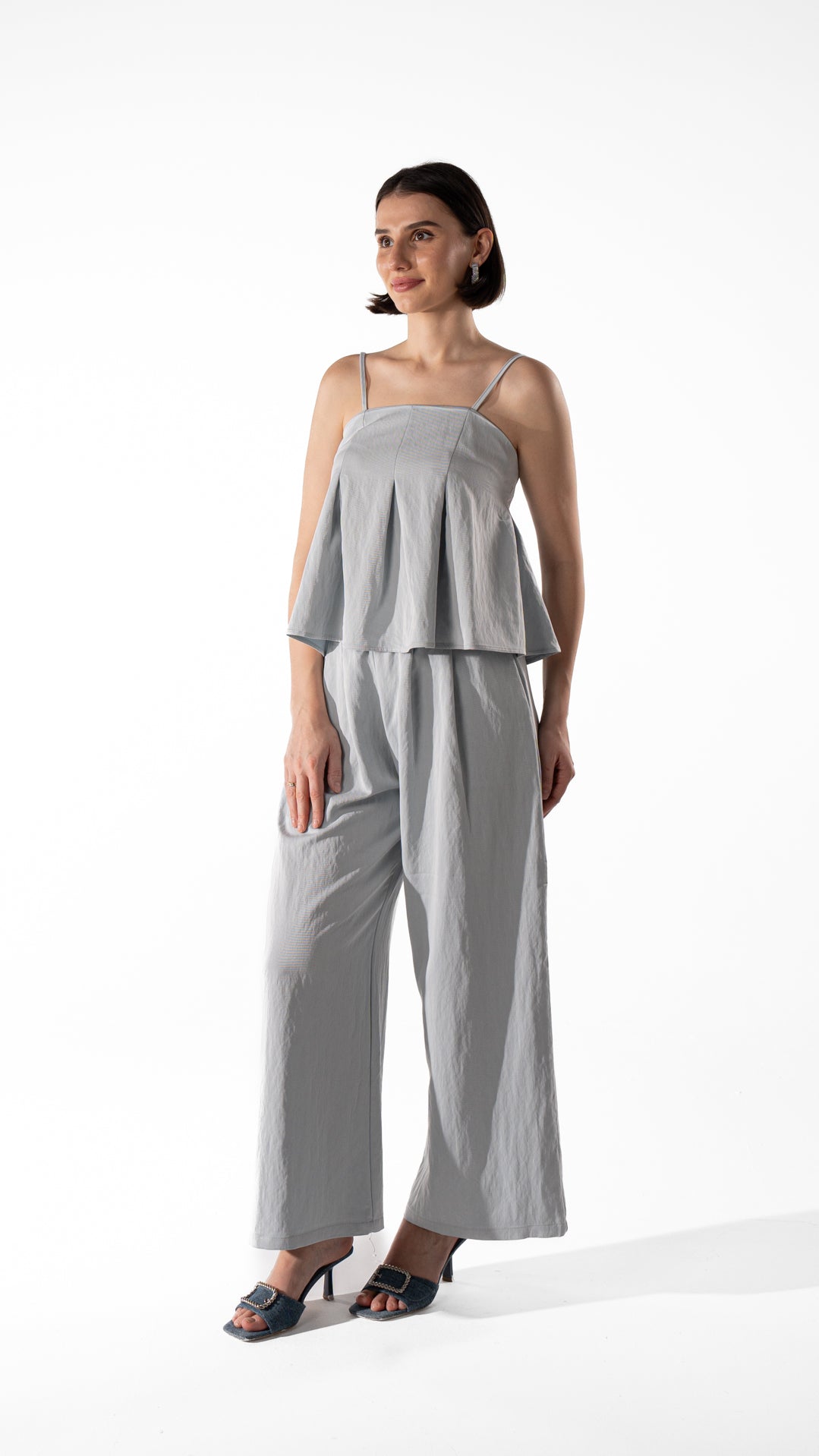 Pleated Camisole Set